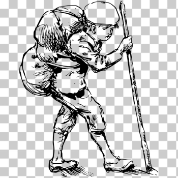 SVG Boy hiking SVG Boy hiking