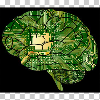 SVG Brain Computer With Background SVG Brain Computer With Background