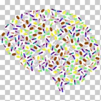 SVG Brain made of pills SVG Brain made of pills