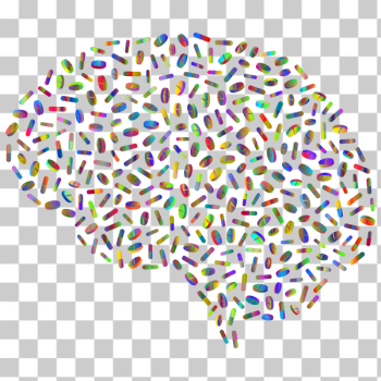SVG Brain pills in color SVG Brain pills in color