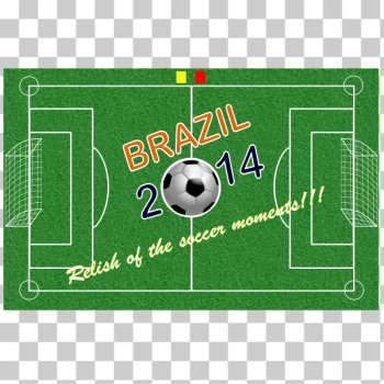 SVG Brazil 2014 soccer poster vector illustration