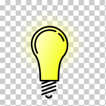 SVG Bright lightbulb vector image