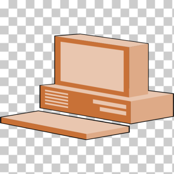 SVG Brown computer configuration vector image SVG Brown computer configuration vector image