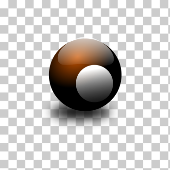 SVG Brown snooker ball SVG Brown snooker ball