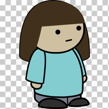 SVG Brunette little girl SVG Brunette little girl