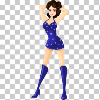 SVG Brunette model in tight clothes SVG Brunette model in tight clothes