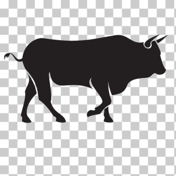 SVG Bull silhouette outline SVG Bull silhouette outline