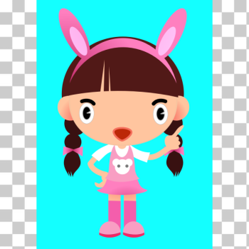 SVG Bunny girl vector illustration SVG Bunny girl vector illustration