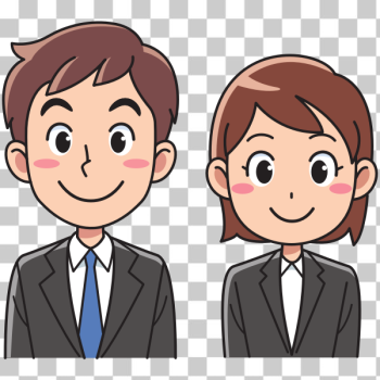 SVG Business mand and woman - positive looking SVG Business mand and woman - positive looking