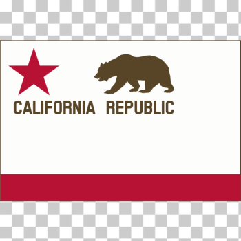 SVG California Bear Flag Modernized Border Center Solid SVG California Bear Flag Modernized Border Center Solid