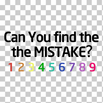 SVG Can You Find The Mistake