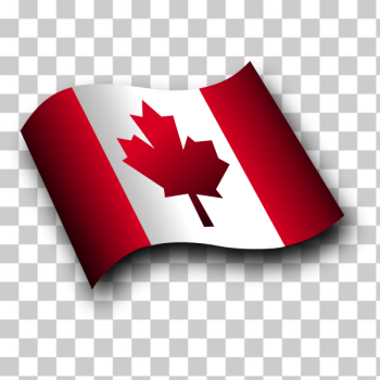 SVG Canadian waving flag vector image SVG Canadian waving flag vector image