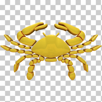 SVG Cancer horoscope sign golden color