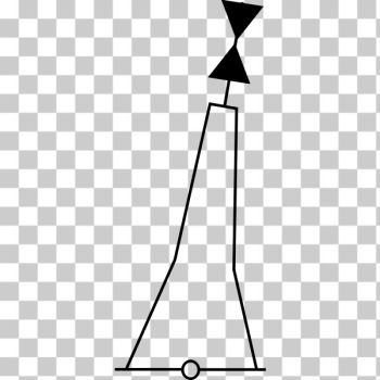 SVG cardinal buoy west SVG cardinal buoy west