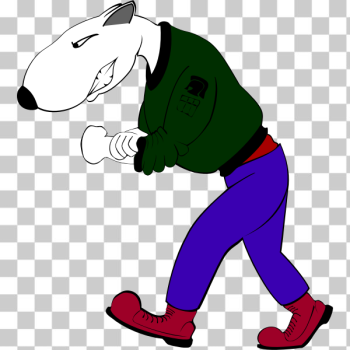 SVG Caricature of a bull terrier dog SVG Caricature of a bull terrier dog