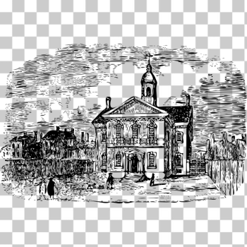 SVG Carpenters hall vintage illustration SVG Carpenters hall vintage illustration