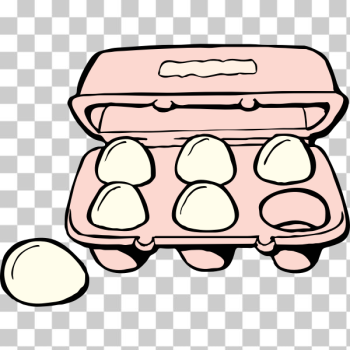SVG Carton of 6 eggs vector clip art SVG Carton of 6 eggs vector clip art