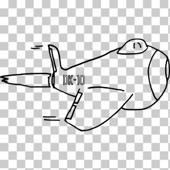 SVG Cartoon airplane 2 SVG Cartoon airplane 2