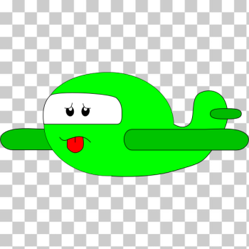 SVG Cartoon airplane vector