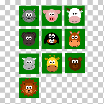 SVG Cartoon animal faces SVG Cartoon animal faces