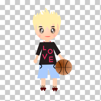 SVG Cartoon basketball player vector illustration SVG Cartoon basketball player vector illustration