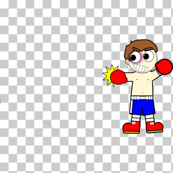 SVG Cartoon boxer man vector drawing SVG Cartoon boxer man vector drawing
