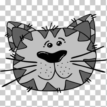SVG Cartoon Cat Face SVG Cartoon Cat Face