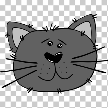 SVG Cartoon Cat Face SVG Cartoon Cat Face