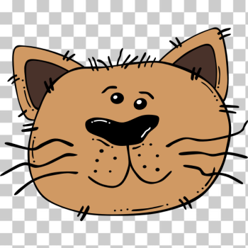 SVG Cartoon Cat Face SVG Cartoon Cat Face