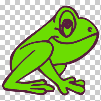 SVG Cartoon frog profile SVG Cartoon frog profile