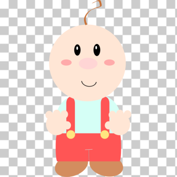 SVG Cartoon illustration of a baby SVG Cartoon illustration of a baby