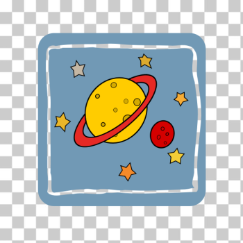 SVG Cartoon illustration of universe SVG Cartoon illustration of universe