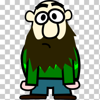 SVG Cartoon man with beard-1574352519