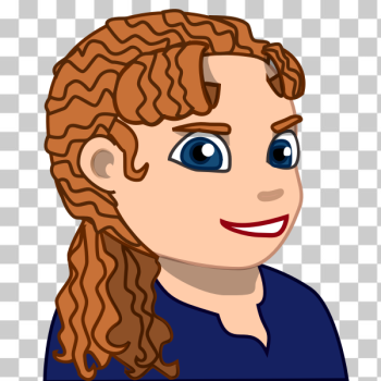 SVG Cartoon portrait of young girl SVG Cartoon portrait of young girl