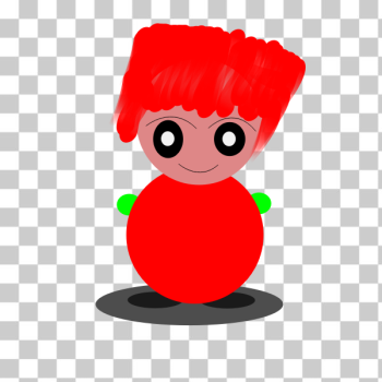SVG Cartoon red-haired character SVG Cartoon red-haired character