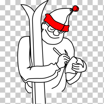 SVG Cartoon skiier SVG Cartoon skiier
