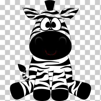 SVG Cartoon zebra