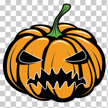 SVG Carved pumpkin color silhouette SVG Carved pumpkin color silhouette