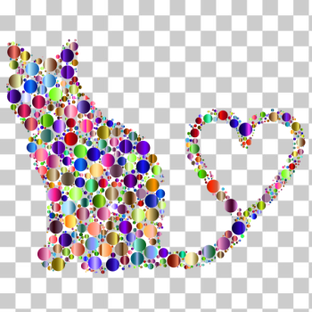 SVG Cat 2 Silhouette Heart Tail Circles Prismatic 4 SVG Cat 2 Silhouette Heart Tail Circles Prismatic 4