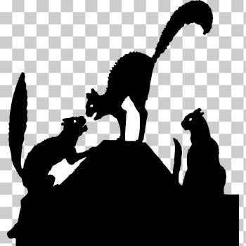 SVG cat fight silhouette SVG cat fight silhouette