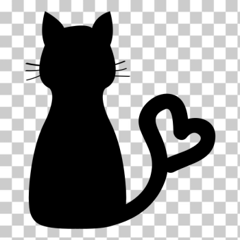 SVG Cat Heart Tail SVG Cat Heart Tail