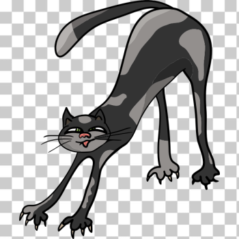 SVG Cat stretching SVG Cat stretching