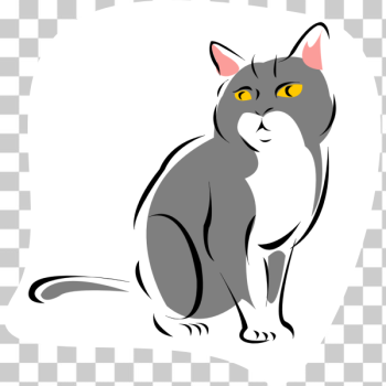 SVG Cat vector drawing