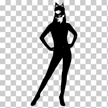 SVG Cat woman silhouette SVG Cat woman silhouette