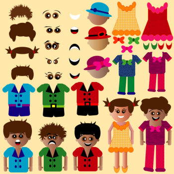 SVG Characters with parts SVG Characters with parts