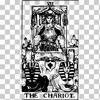 SVG Chariot tarot card SVG Chariot tarot card