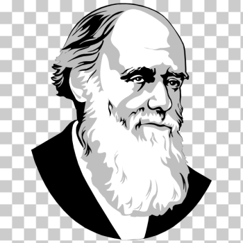 SVG Charles Darwin vector image SVG Charles Darwin vector image