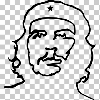 SVG Che Guevara line art SVG Che Guevara line art