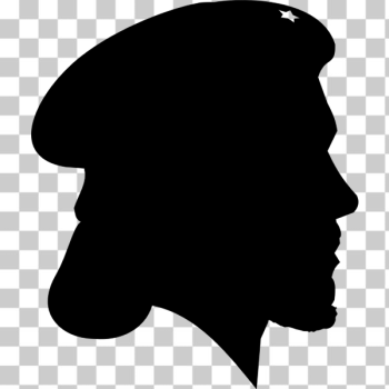 SVG Che Guevara silhouette vector image SVG Che Guevara silhouette vector image