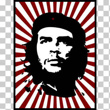 SVG Che with red background SVG Che with red background